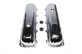 RACING POWER CO-PACKAGED R9391 - Chrome Steel Oldsmobile Short Valve Cover Pair image