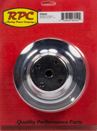 RACING POWER CO-PACKAGED R9605 - Chrome Steel Water Pump Pulley 2groove Long WP image