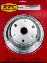 Load image into Gallery viewer, RACING POWER CO-PACKAGED R9606 - Chrome Steel Crankshaft Pulley 1Groove Long WP image
