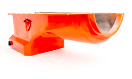 RACING POWER CO-PACKAGED R9729 - 65-95 BBC Steel Drag Race Oil Pan Orange image