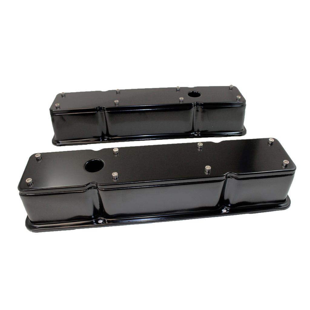 RACING POWER CO-PACKAGED R9769BK - SBC Valve Covers Tall 2 Piece Black image