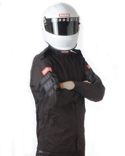 RACEQUIP 111005 - Black Jacket Single Layr Large image