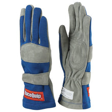 Load image into Gallery viewer, RACEQUIP 351022 - Gloves Single Layer Small Blue SFI image