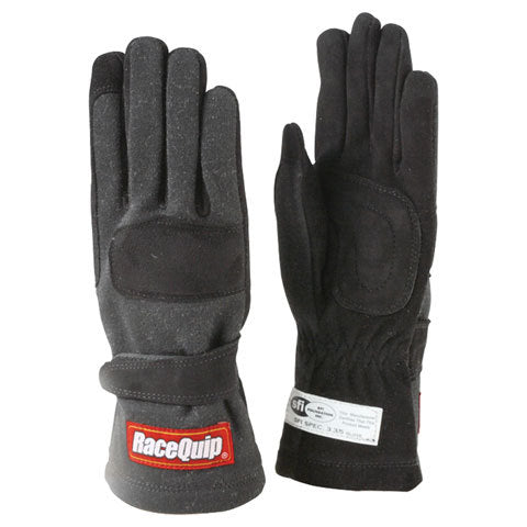 RACEQUIP 355003 - Gloves Double Layer Medium Black SFI image