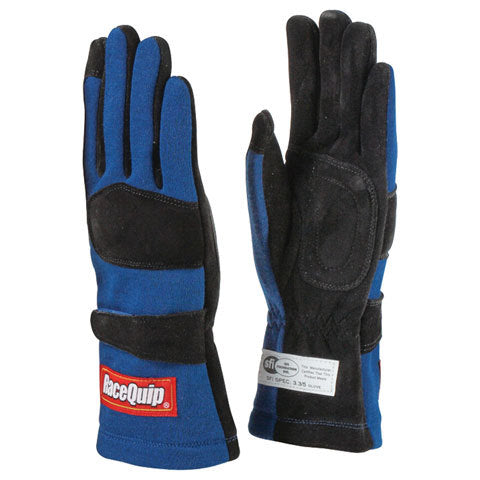 RACEQUIP 355022 - Gloves Double Layer Small Blue SFI image