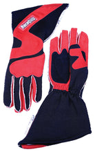 Load image into Gallery viewer, RACEQUIP 359105 - Gloves Outseam Black/Red Large SFI-5 image