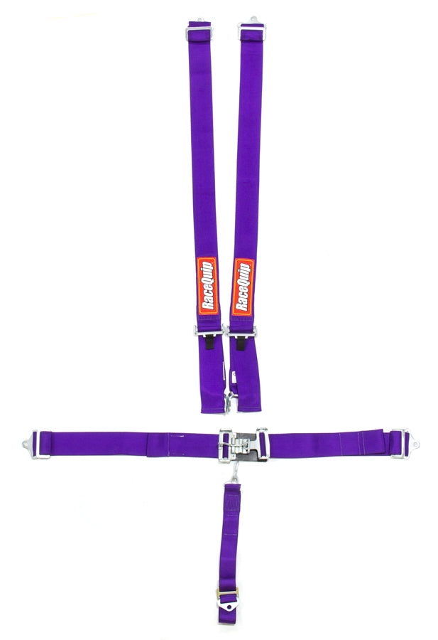 RACEQUIP 711051 - 5pt Harness Set L&L Purple SFI image