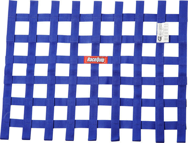 RACEQUIP 725025 - Ribbon Window Net SFI Blue image