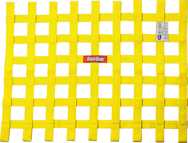 RACEQUIP 725035 - Ribbon Window Net SFI Yellow image