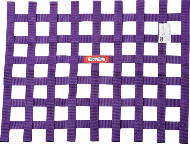 RACEQUIP 725055 - Ribbon Window Net SFI Purple image