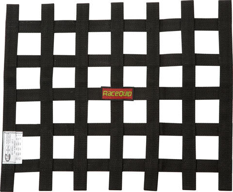 RACEQUIP 726003 - Ribbon Net 18x18 SFI Black image