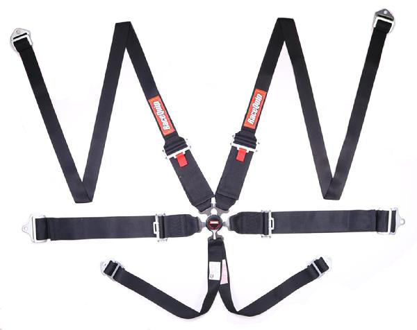 RACEQUIP 746006 - 6pt Harness Camlock HNR Black SFI image