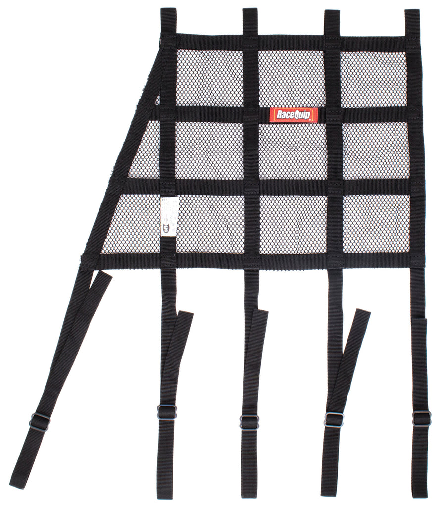 RACEQUIP 823003 - Window Net Mesh Angled Black SFI image