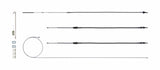 Brake Cable Set w/Hardwa re 68-69 Camaro Stainles