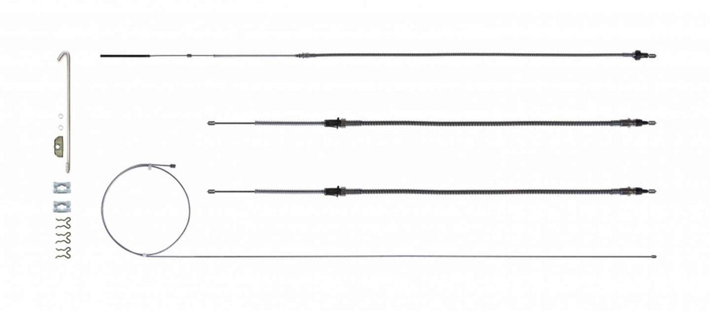 RIGHT STUFF DETAILING RSBCF02 - Brake Cable Set w/Hardwa re 68-69 Camaro image