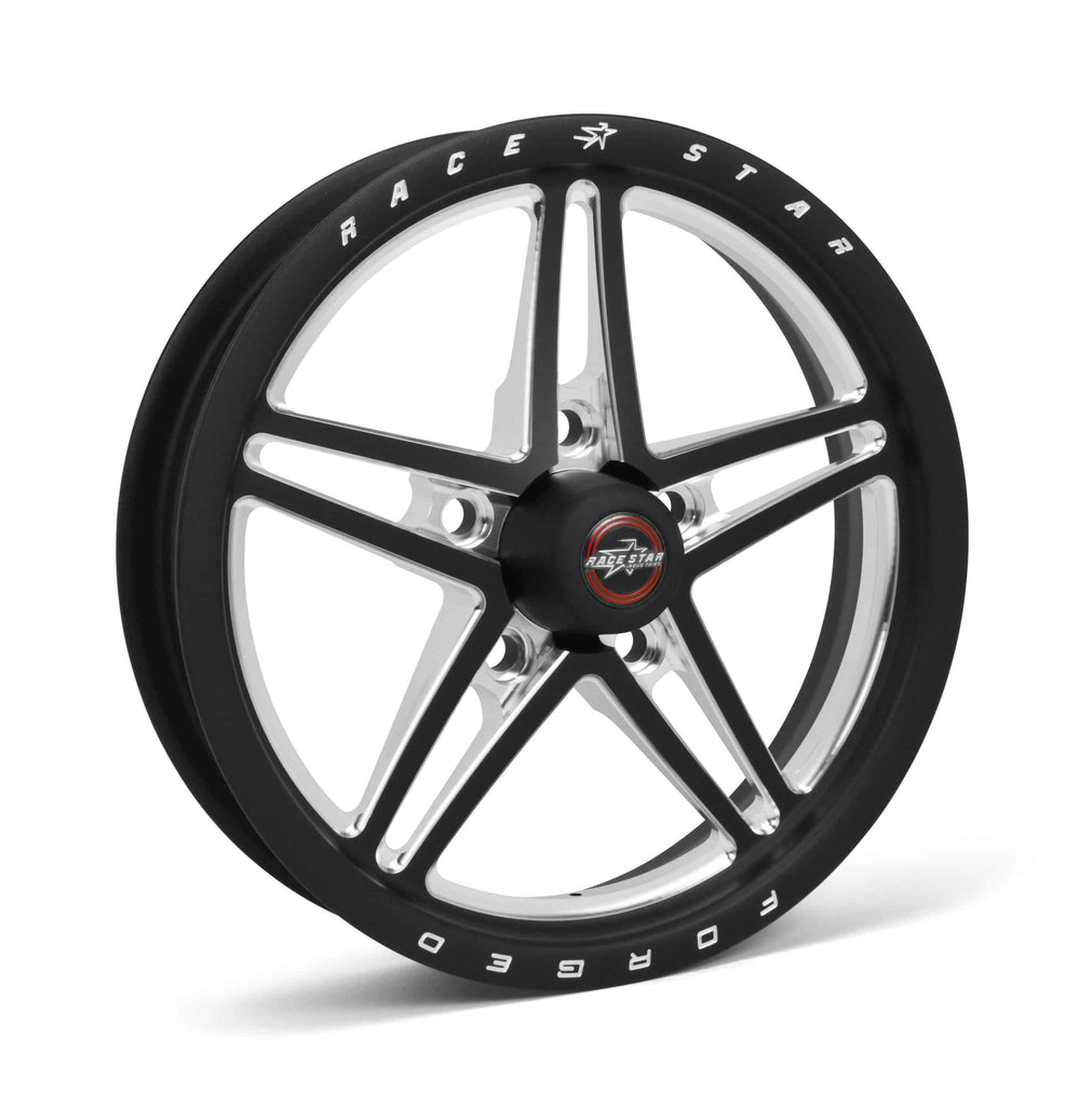 RACE STAR INDUSTRIES 63-53547172B - 63 Pro Forged 15x3.50 Lu g Mount Black Anodized image