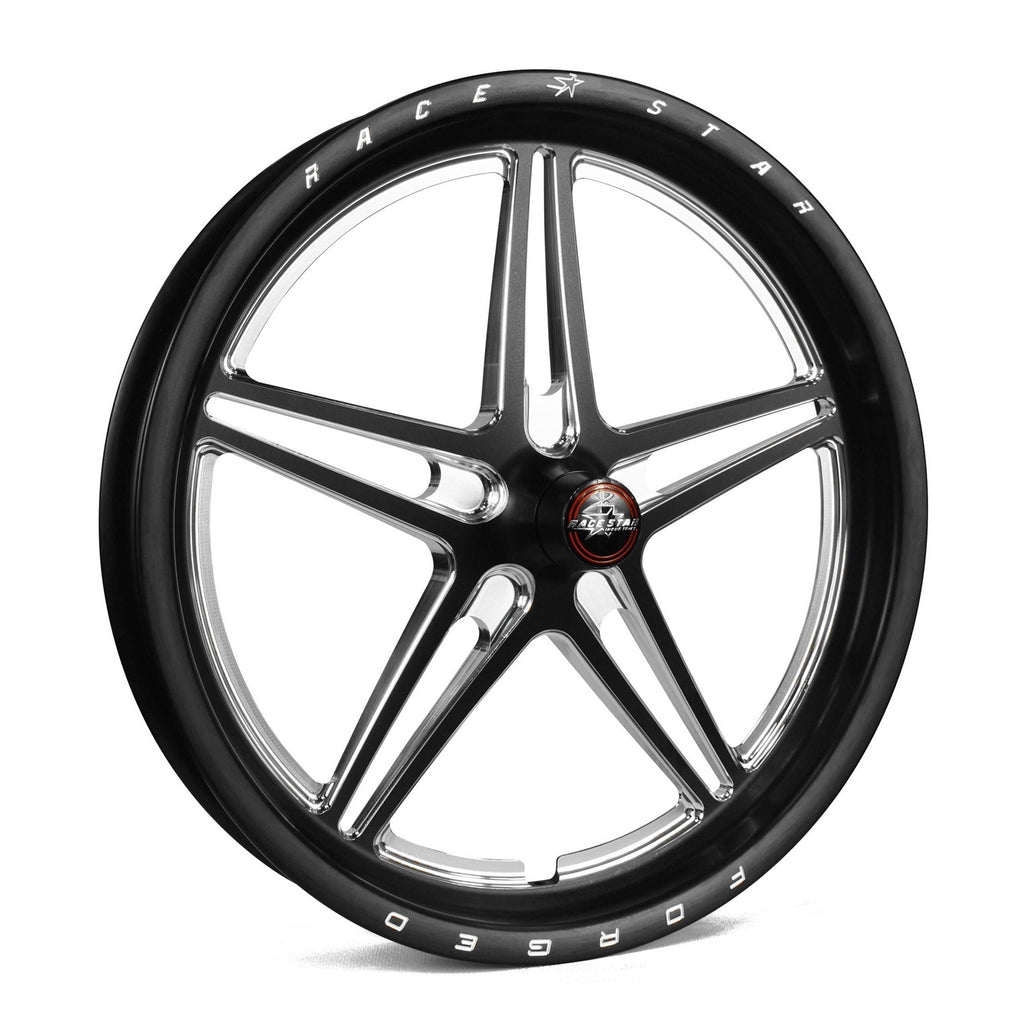 RACE STAR INDUSTRIES 63-72400112AB - 63 Pro Forged 17x2.4 Spi ndle Mount Black Anodize image