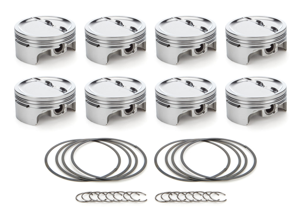 RACE TEC PISTONS 1000209 - SBC Dished Piston Set 4.155 Bore -24.8cc image