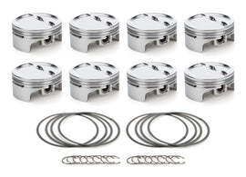 RACE TEC PISTONS 1000209 - SBC Dished Piston Set 4.155 Bore -24.8cc image