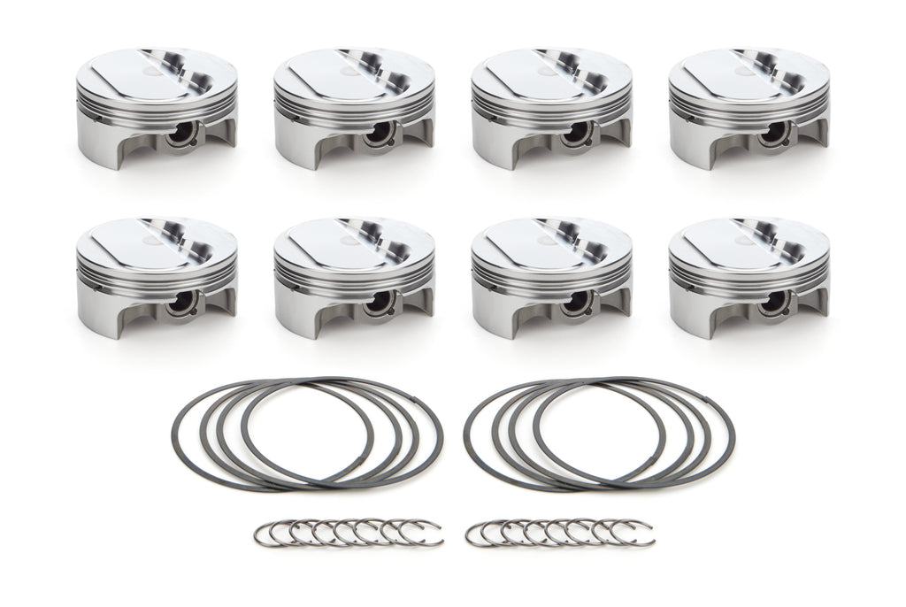 RACE TEC PISTONS 1000239 - SBC Dome Piston Set 4.155 Bore -0.8cc image