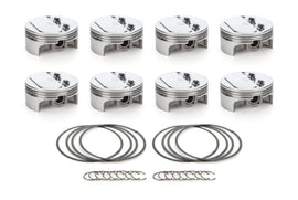 RACE TEC PISTONS 1000239 - SBC Dome Piston Set 4.155 Bore -0.8cc image