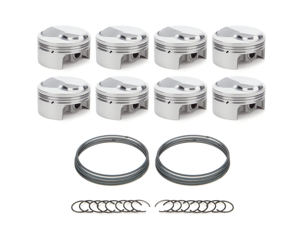 RACE TEC PISTONS 1000680 - BBC Dome Piston Set 4.500 Bore +32.7cc image