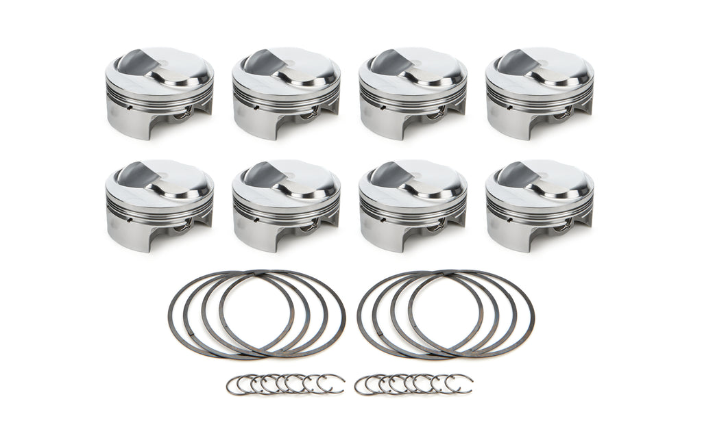 RACE TEC PISTONS 1000690 - BBC Dome Piston Set 4.500 Bore +32.7cc image