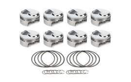 RACE TEC PISTONS 1000690 - BBC Dome Piston Set 4.500 Bore +32.7cc image