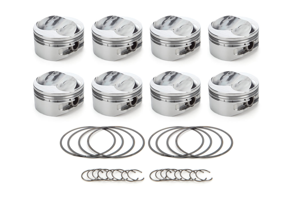 RACE TEC PISTONS 1001330 - SBF Dome Piston Set 4.030 Bore +12cc image