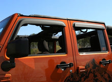 Load image into Gallery viewer, RUGGED RIDGE 11349.12 - Window Visors Matte Blac k 4 Door 07-18 Jeep Wran image