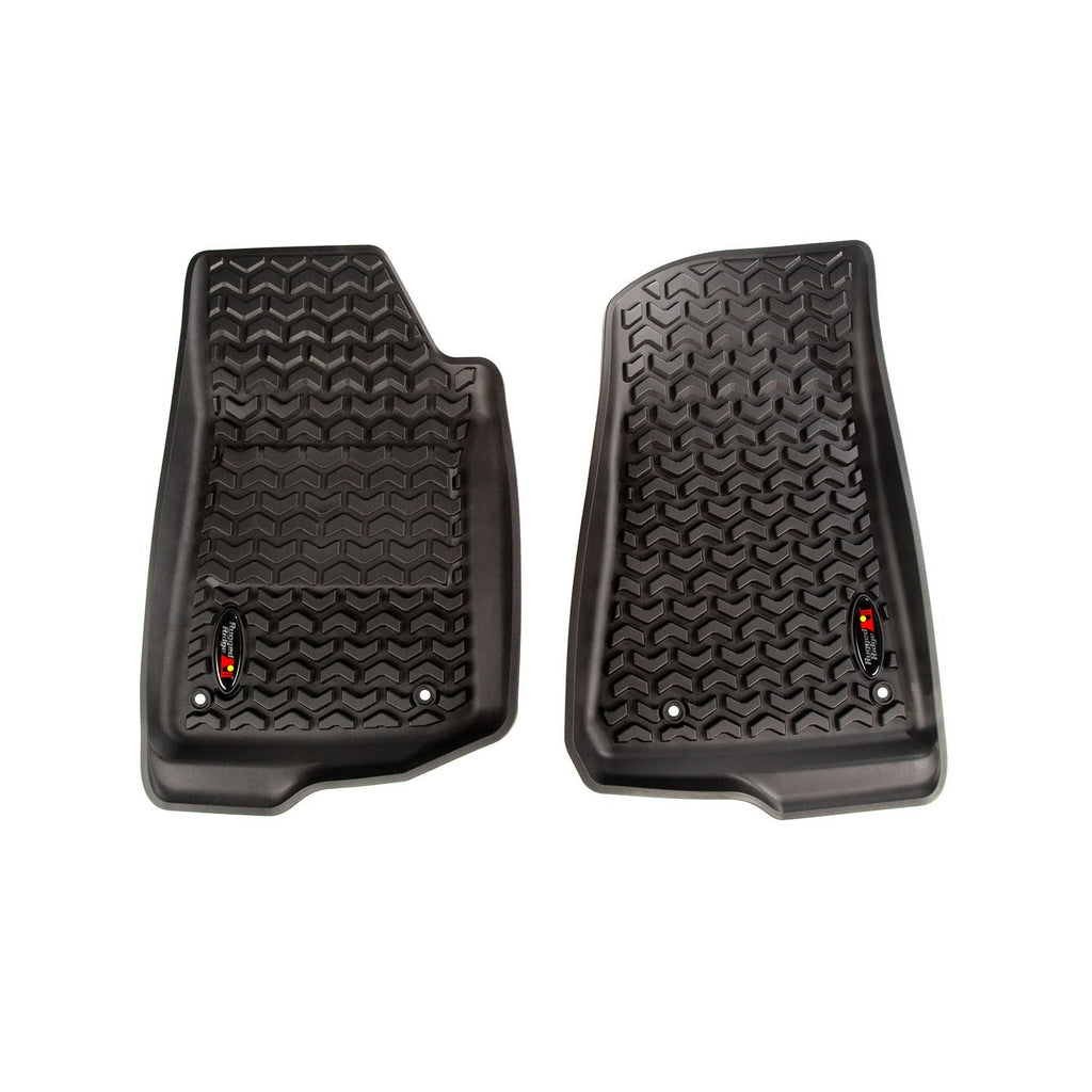 RUGGED RIDGE 12920.36 - Front Floor Liners Black 18-  Jeep Wrangler JL image