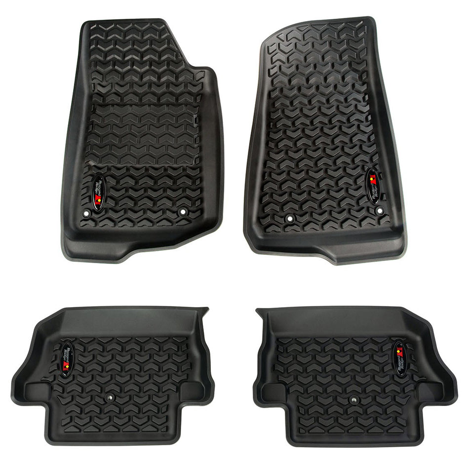 RUGGED RIDGE 12987.43 - Front & Rear Floor Liner 18-   Jeep Wrangler JL image