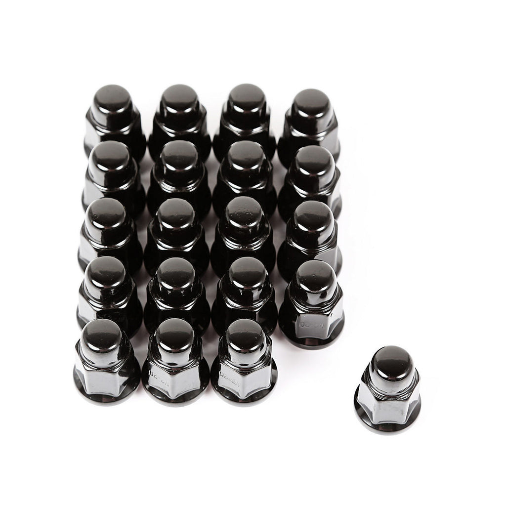 RUGGED RIDGE 16715.23 - Wheel Lug Nut  Set of 20 Black  1/2-20 image