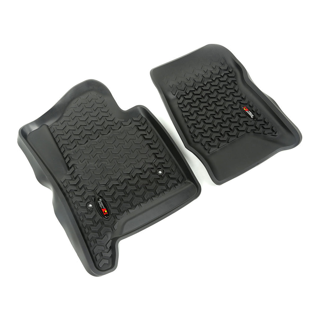 RUGGED RIDGE 82901.04 - Floor Liners Front Black 14-18 GM SUV/1500/2500 image