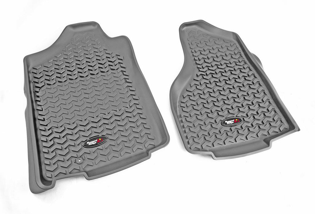 RUGGED RIDGE 84903.04 - Floor Liner  Front; Gray 2009-2011 Dodge Ram 15 image