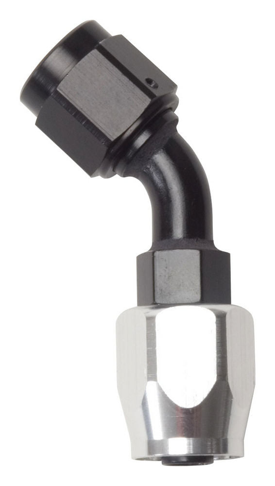 RUSSELL 610093 - #6 45 Deg Hose Fitting Black/Silver image