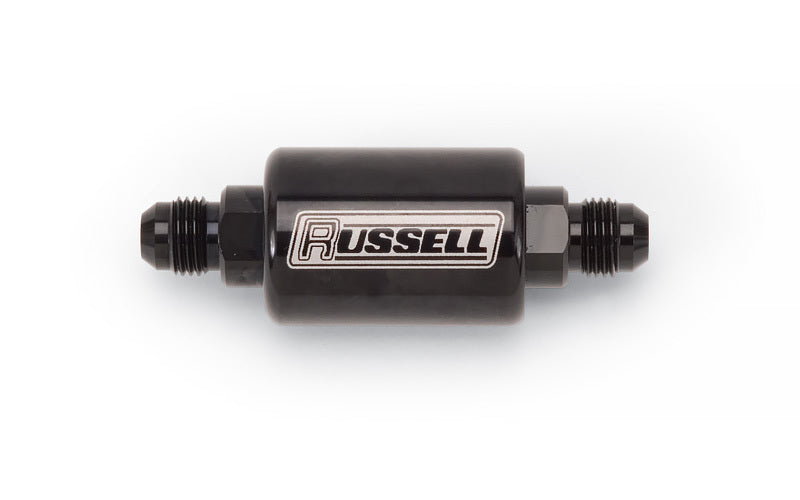 RUSSELL 650613 - Check Valve 8an Male to 8an Male Black Anodize image