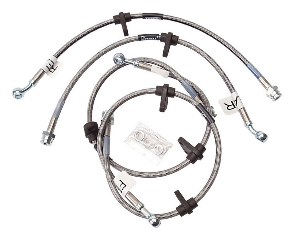 RUSSELL 684600 - SS Brake Line Kit 92-95 Honda Civic image