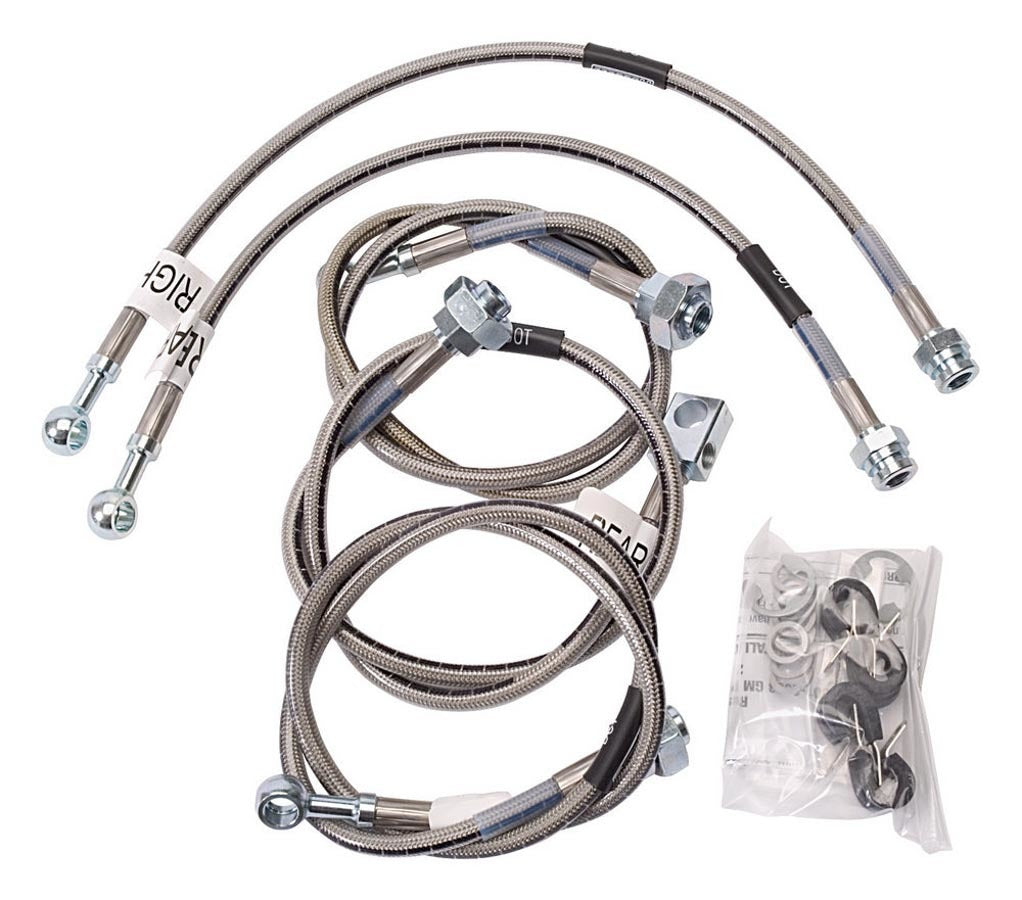 RUSSELL 695770 - S/S Brake Line Kit 01-06 GM HD Trucks image