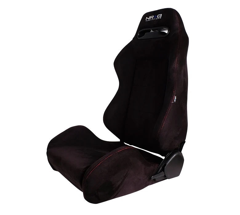 NRG INNOVATION RSC-220L/R - Seat Type-R  Reclinable Black Suede w/Red Stich image