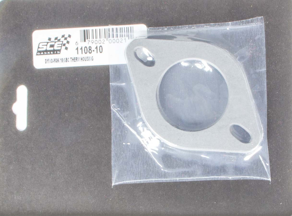 SCE GASKETS 1108-10 - SBC Thermostat Housing Gaskets Dyno-Pak (10) image