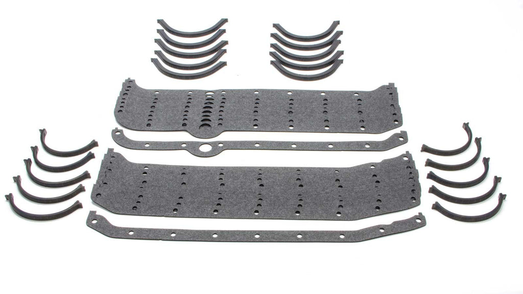 SCE GASKETS 11092-10 - SBC Oil Pan Gaskets - RH D/S Dyno Pak (10) image