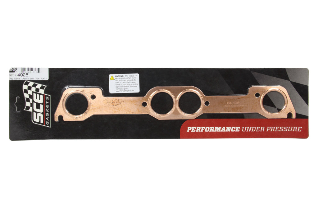 SCE GASKETS 4028 - Pontiac Copper Exhaust Gaskets image
