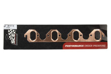 Load image into Gallery viewer, SCE GASKETS 4035 - 429-460 Ford Oval Copper Embossed Exhaust Gasket image