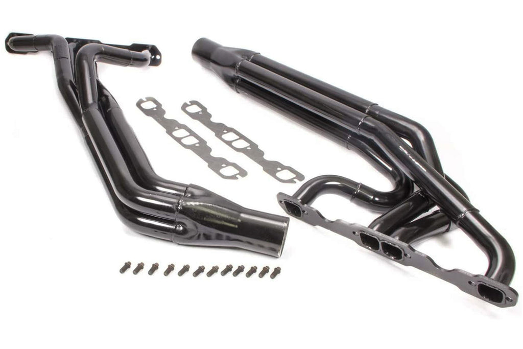 SCHOENFELD 180-606LV23GCM-3 - Dirt Late Model Headers 604 Crate 3 Step image