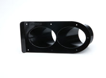 Load image into Gallery viewer, SCHOENFELD 350TSB-45-2 - Pipe Shield Black Dual Outlet 3-1/2in 45 Degree image
