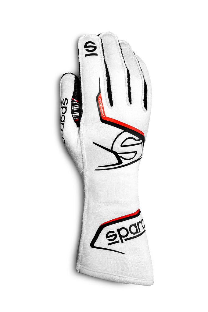 SPARCO 00131410BINR - Glove Arrow Medium White / Black image