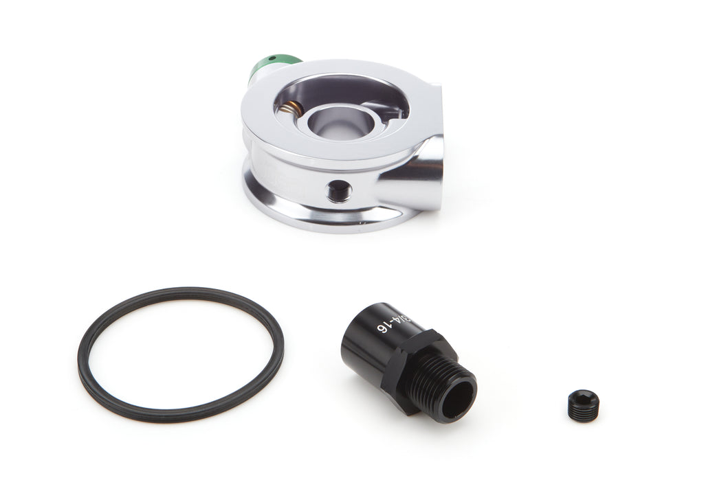 SETRAB OIL COOLERS 19-SPTB76-34-180-22 - Billet Alm Sandwich Oil Filter Adapter 3/4-16 image
