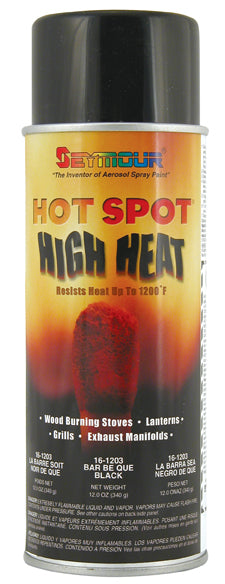 SEYMOUR PAINT 16-1203 - Hot Spot High Temp Paint Black image