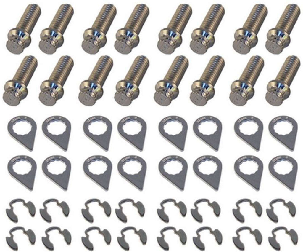 STAGE 8 FASTENERS 8933 - Header Bolt Kit - 12pt. 3/8-16 x 1in (16) image